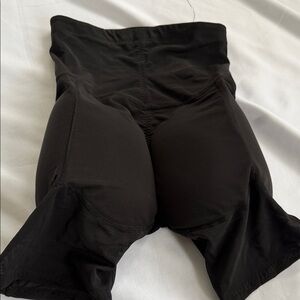 Black High-Waist Women’s Shaping Shorts padded in thighs and bottom.